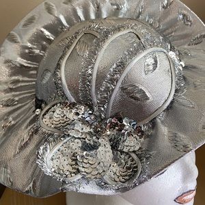 Mr Hi’s Silver Lam’e Dress Hat